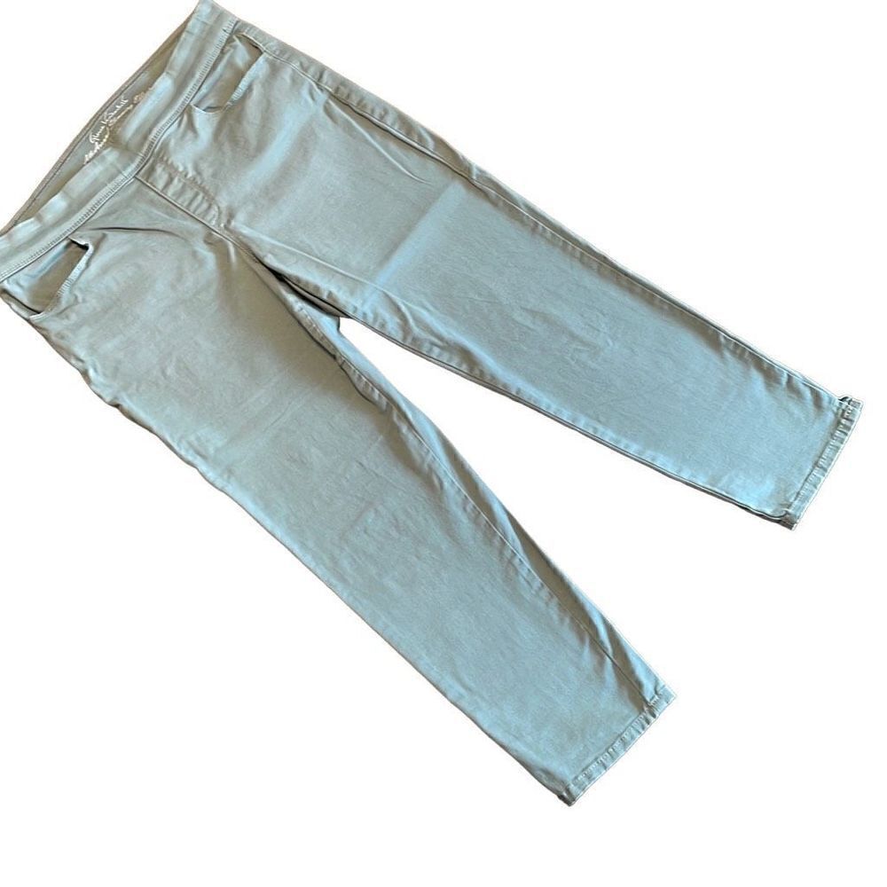 Gloria Vanderbilt All-Around Slimming Effect bottle green stretch ankle jeans 8